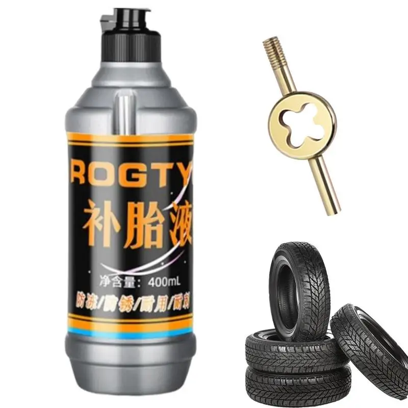 

Tire Inflator 400ml Tire Repair Kit Large Capacity Tubeless Tire Sealant For Car Small/Medium Wheeled