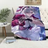 Game Wuthering Waves Carlotta Blanket Plush Nap Sofa rug for Living Room Warm Office Bedroom Birthday Home Travel Kid Gifts 5