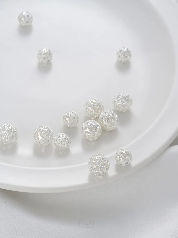 Рисунок 3 - Толстые серебряные полые цветочные шарики