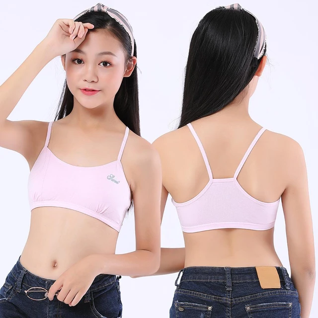 Training Bra Kids Girls Soft Touch Cotton Underwear Sports Kids Vest Bra  for Teens Child Student Teenage Bras - AliExpress