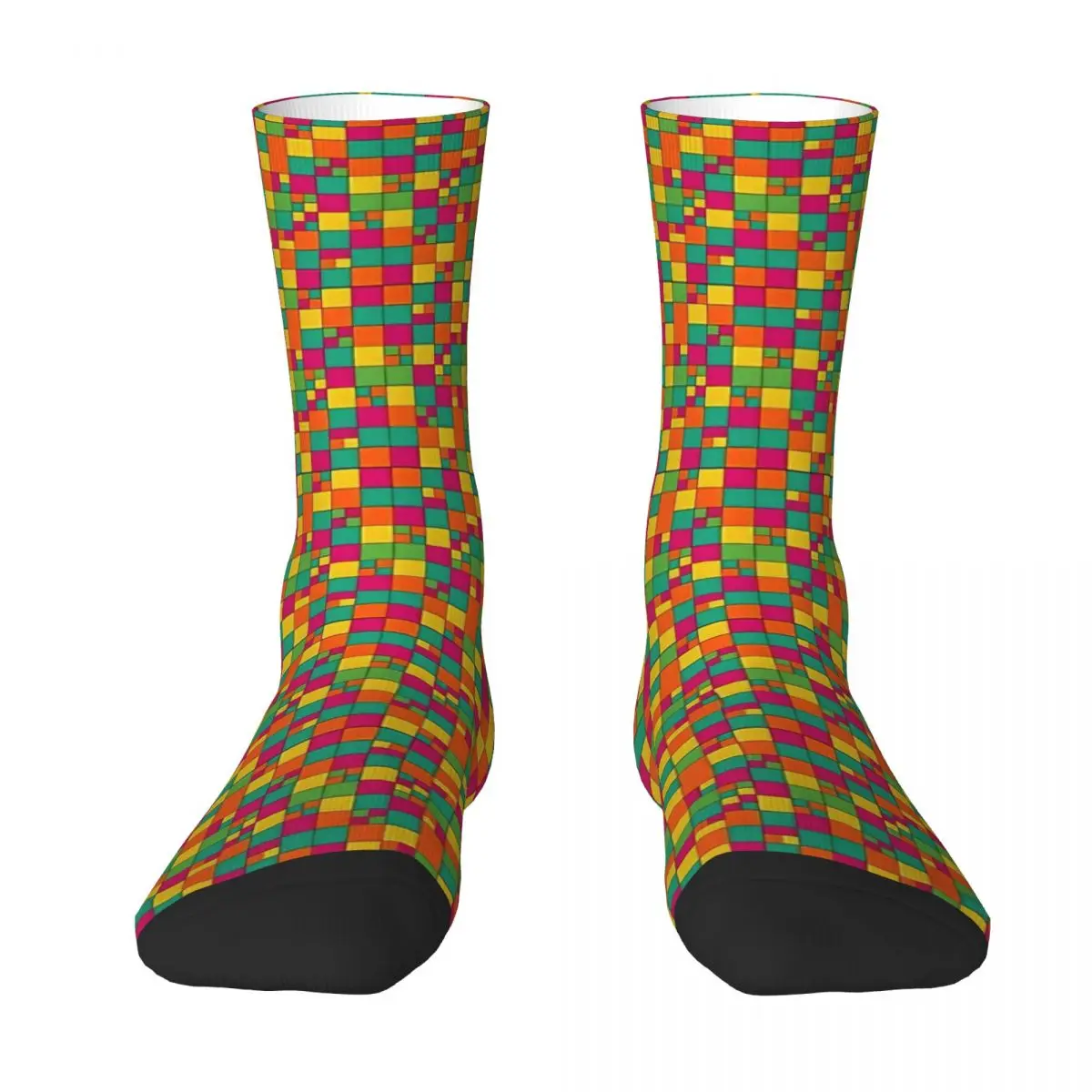 

Abstract Cubic Pattern Adult Socks Unisex socks,men Socks women Socks