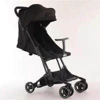 2025 nouveau Simple embarquement bébé poussette quatre roues Absorption des chocs léger Ultra-petit pliable bébé poussette 6