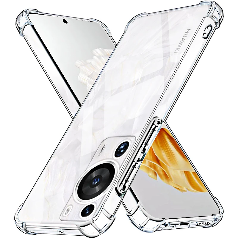 Funda de teléfono transparente para Huawei P60 Pro, carcasa fina de TPU suave TransFlash para Huawei P60 Art P60Pro P50 P40 Pro Mate 50 Pro