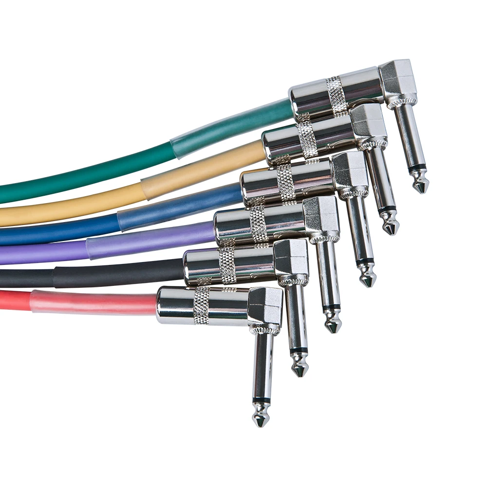 CM-05 Guitar Cable Right Angle Connectors Soft PVC Jacket Noise Reduction Guitar