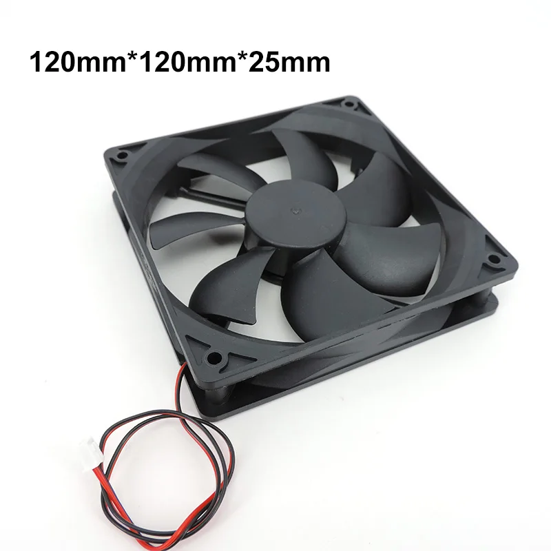 120mm 12cm 12025 DC Fan 5V 12V 24v 120*120*25mm Brushless Cooling Fan oil-containing 2PIN PC Computer Case Cooler