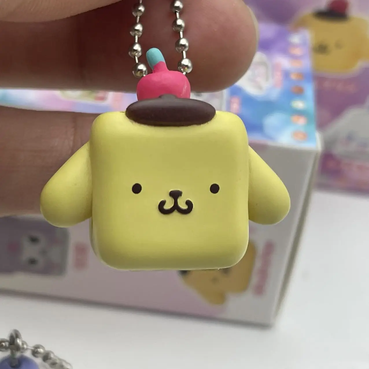 Kuromi Pochacco Cinnamoroll Block Anhänger Serie Blind Box Kawai Engel Anime Action Figur Kind Trendy Spielzeug Geburtstag Geschenke – Detail 4