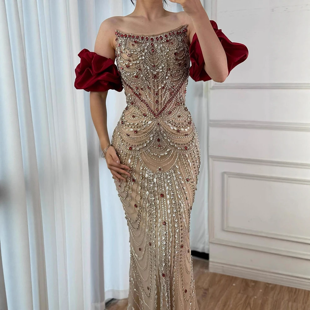 green emerald velvet dress Luxury Pearl Beaded Mermaid Wedding Dresses Vintage 20s Bridal Gown 67   Viniodress