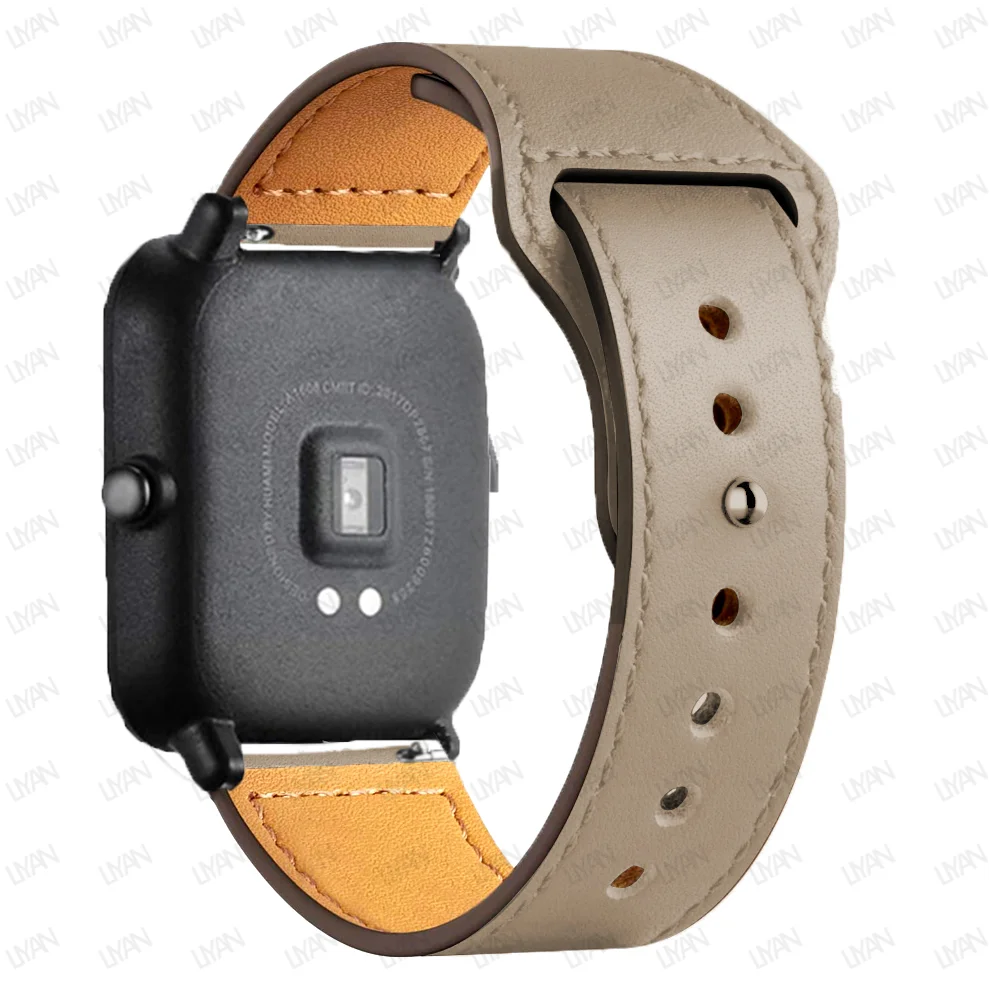 Premium Leather Watch Band - Elegant 20mm/22mm Strap Bracelet