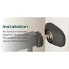 2-Pack 29.7-46 Inch Stair Gate Doorway Automatic Closing Dog Gate Indoor Easy-to-install Pressure-Mount Pet Gate Black Gates 3