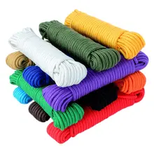 

Dia 8mm 5M 10M 30M 50M Cores Paracord for Survival Parachute Cord Lanyard Camping Climbing Camping Rope Hiking Clothesline