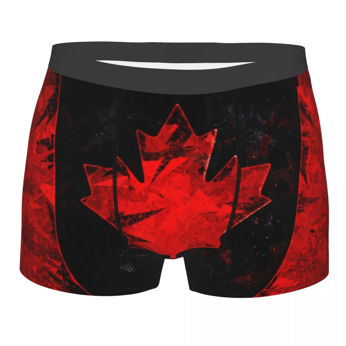 

Custom Canada Flag Underwear Men Breathbale Canadian Patriotic Boxer Briefs