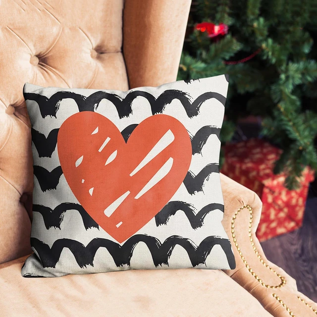 Linen Hug Pillowcar Box Santa Pillow Sleeve Sofa Cushion Cushion