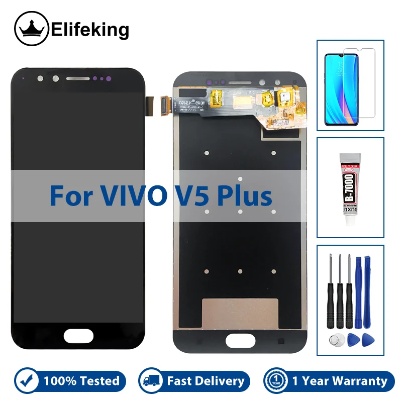 

LCD For VIVO V5 Plus 1611 / V5+ / X9i Display Touch Screen Digitizer Assembly Replacement 100% Tested With Tools