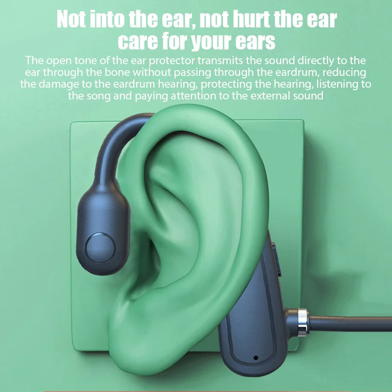 Air Conduction Fone Bluetooth Earphones Wireless Headphones Sports TWS Wireless Bluetooth