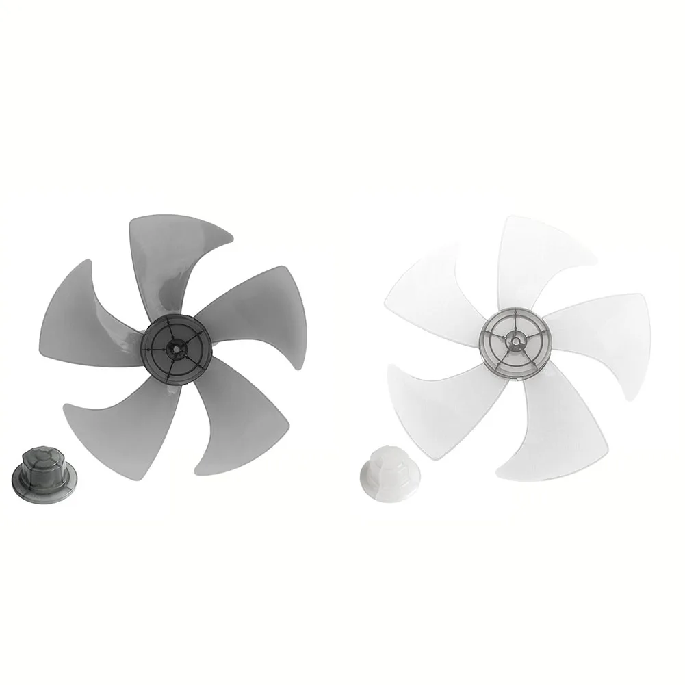 Replacement Fan Blade For 14 Inch Stand Fan Easy To Disassemble And Clean Five Leaf Design For Optimal Performance Black/White