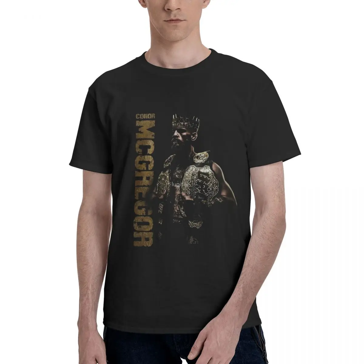 

King Conor Mcgregor_2 Men's T-shirt Summer Y2K Vintage Summer Funny Harajuku Fashion Short Sleeve Men Clothing
