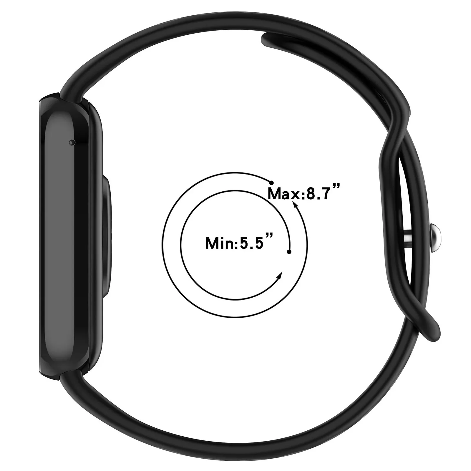 Two-Tone Silicone Strap for Smart Watches - Stylish Replacement Wristband