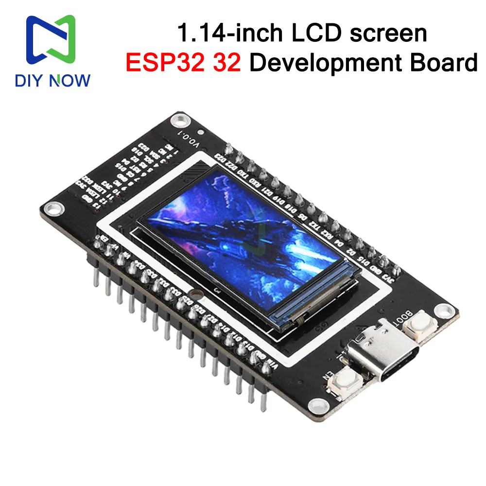 ESP32 1.14-inch LCD screen Wi-Fi Bluetooth development board onboard ...