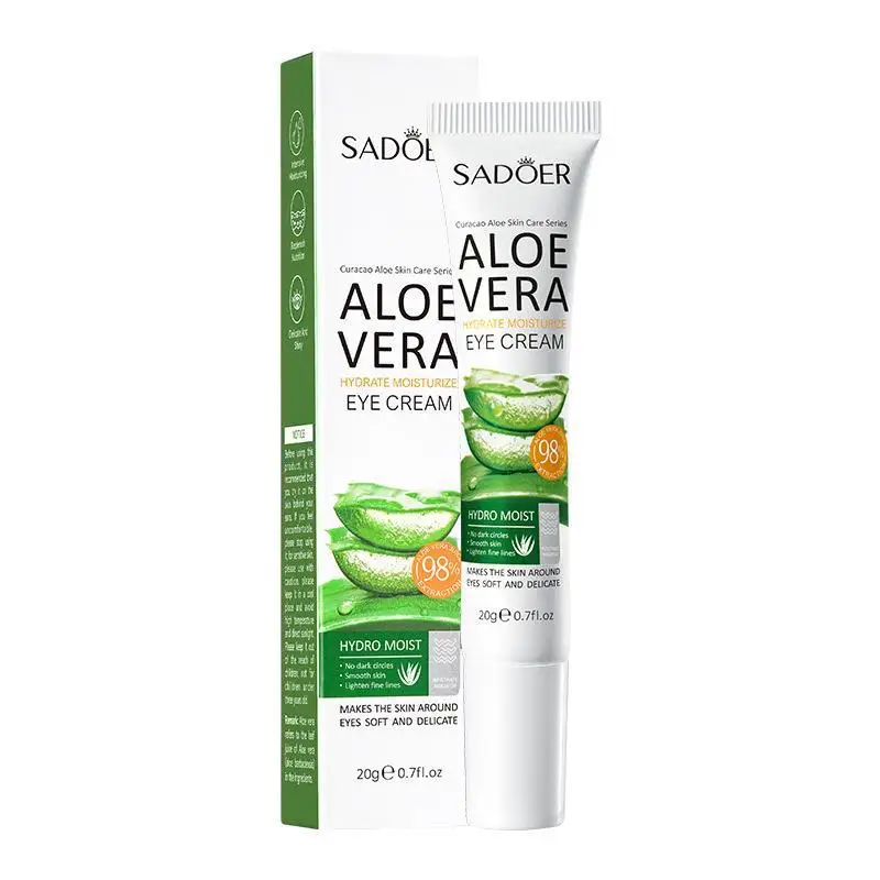 SAODER Aloe Vera Eye Cream Anti Dark Circles Eye Bags Moisturizing Firming Smooth Eye Contour Beauty Health Skin Care Cosmetics