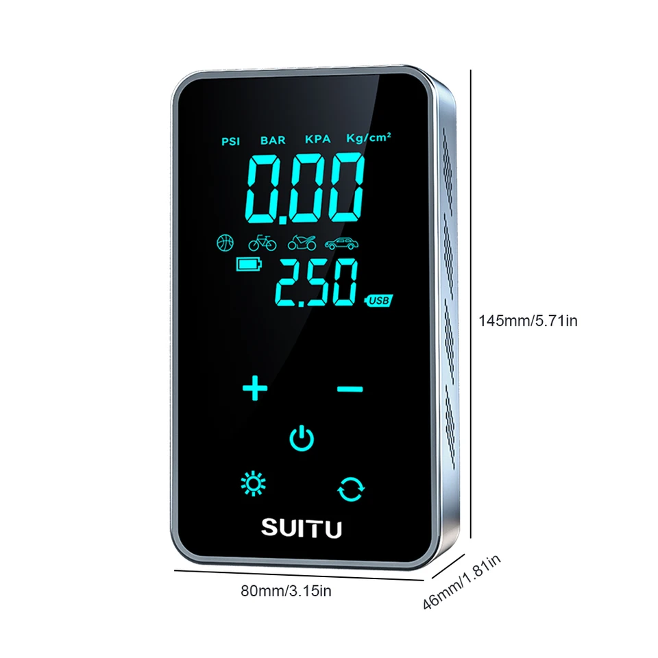 �ڵ��� ���� ���� ���� LCD ���÷��� �̴� Ÿ�̾� ��â��, 150PSI ������ �з� ������, USB ������ �ڵ��� ������� ������ ��