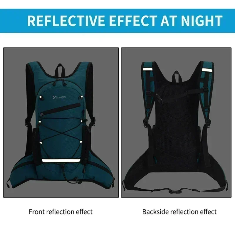 Hiking Rucksack Waterproof Polyester Wear-resistant Women Men Trekking Backpack Layered Sport Storage Bag for Exercise Fitness 6