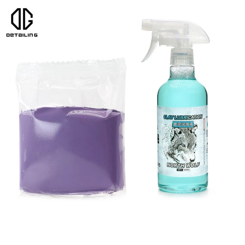 100g Car Cleaning Clay Bar With 500ml Lubricant