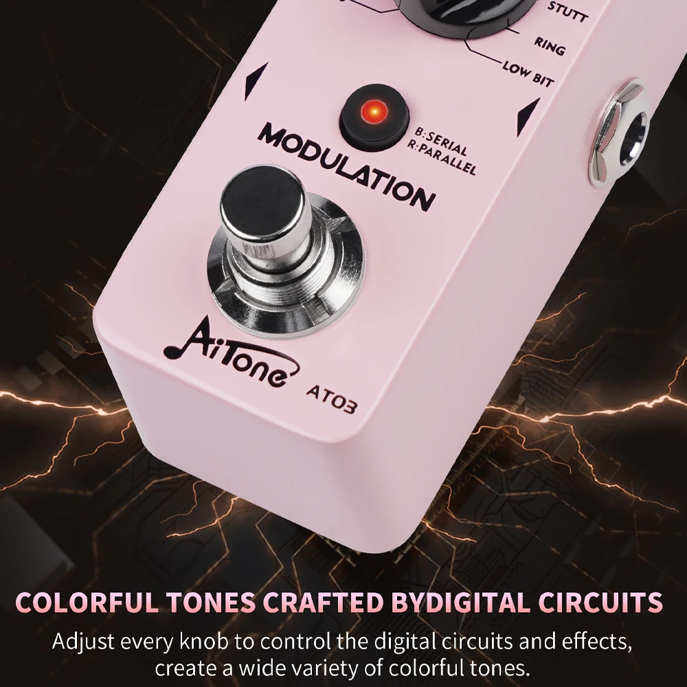 AITONE Series AT-03 Modulation Guitar Pedal 11 Mode Classic Modulation Effect Di