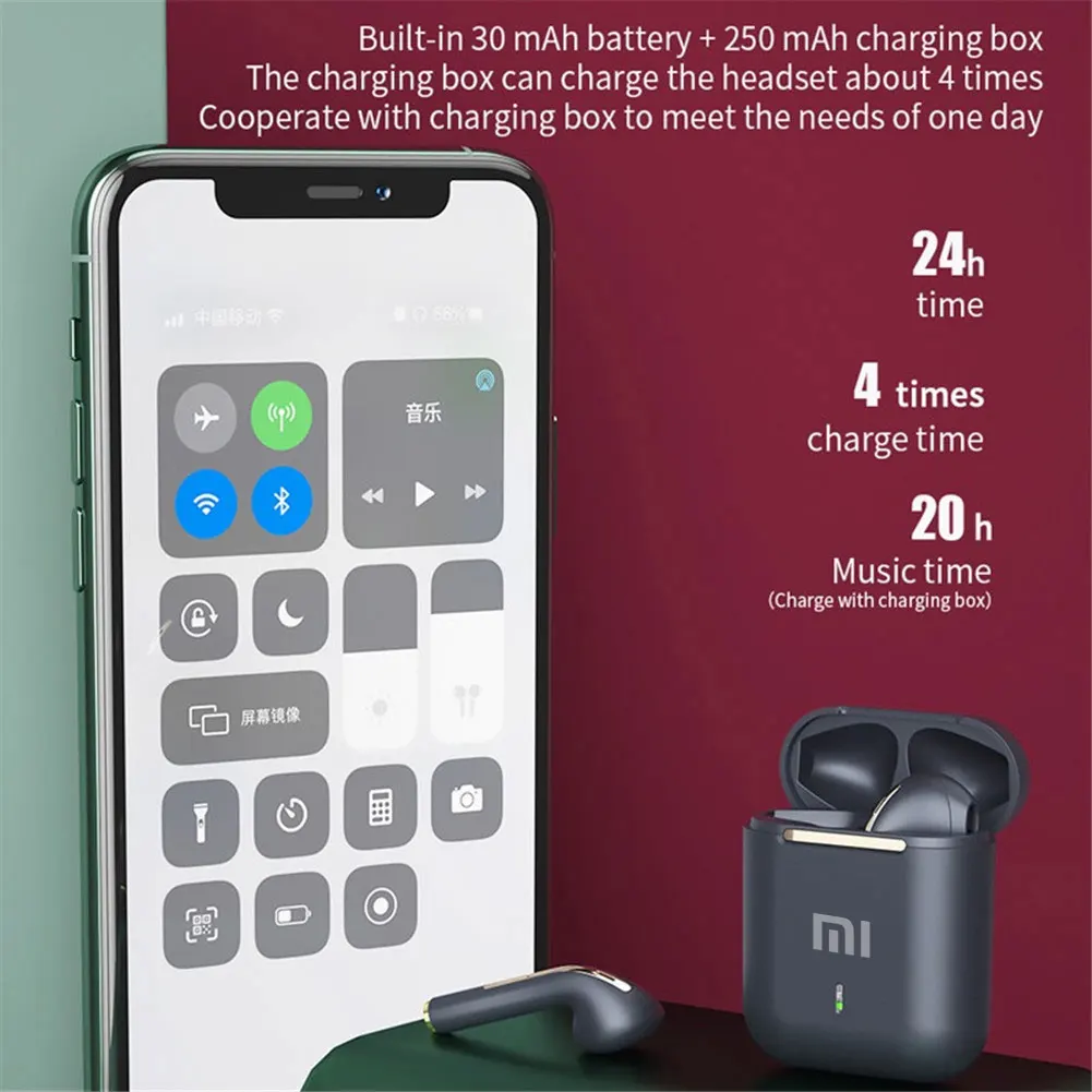 Xiaomi Wireless Earphone Noise Reducting Bluetooth Earbuds REDMI HiFi Stereo In-Ear Headset Subwoofer Headphones Handsfree Mic 6