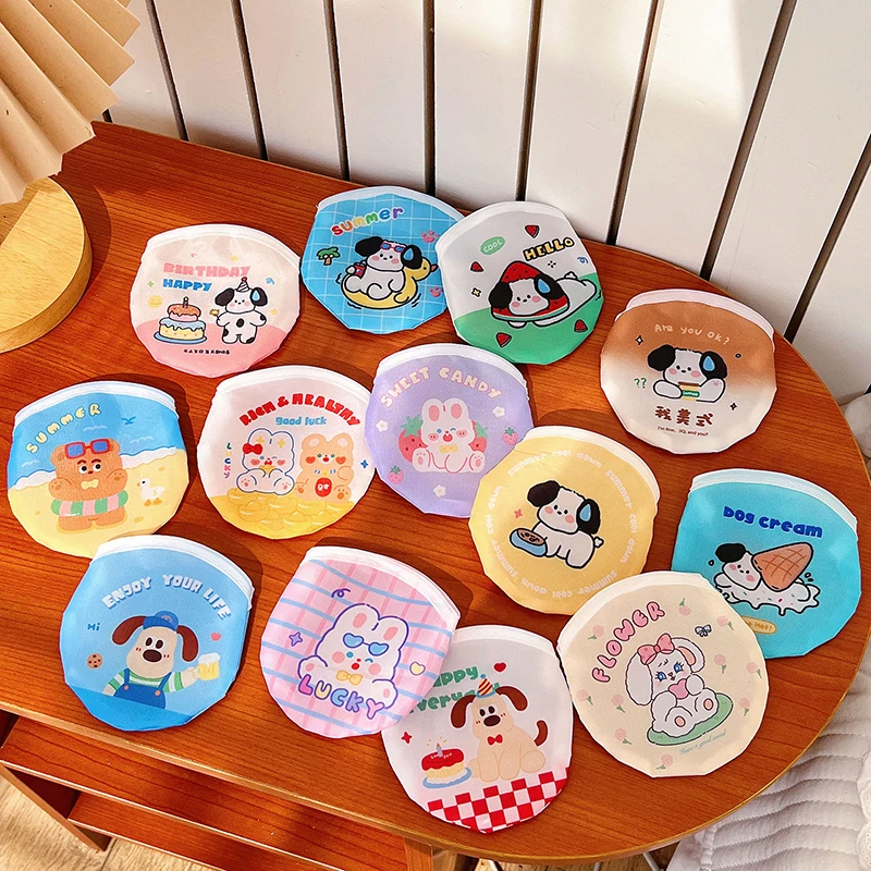 Portable Fan Cute Folding Group Fan Cartoon Animal Portable Folding Fan for Student Outdoor Summer