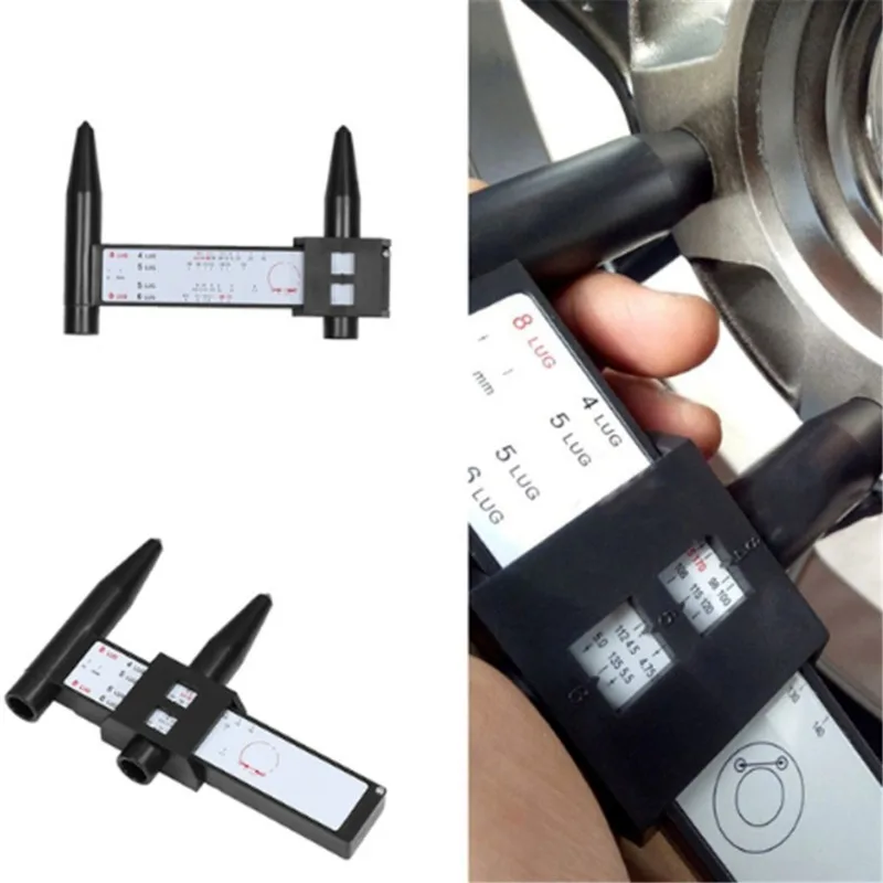 Digital caliper angle measuring tool measurement ruler Wheel Rim Bolt Pattern Hole Distance Measuring Tool modified hole distance ruler Black PCD Caliper 8LUG Wheels