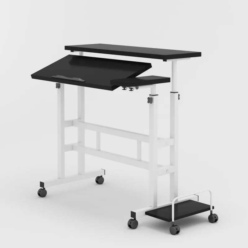 

Simple Desks, Standing , Height-Adjustable , Laptop Tables, Movable Folding Small