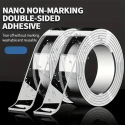 Ultra - Durable Double - Sided Nano Tape - Super Strong & Waterproof, Reusable Transparent Adhesive - 5M