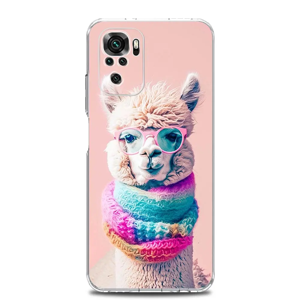 Clear Kawaii Alpaca Lovely Phone Case Cover