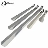 Durable Handle Professional Metal Silver Color Shoe Horn Lifter Long Shoespooner 1