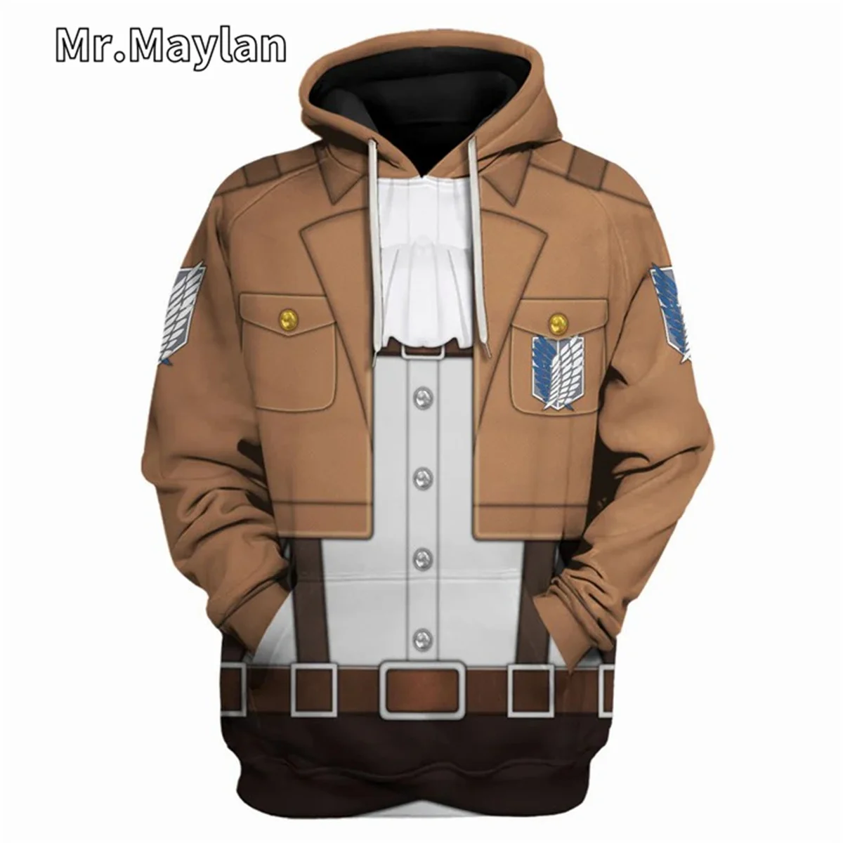 

Levi Ackerman Cosplay Costume Apparel 3D Printed Unisex Hoodie Men Sweatshirt Streetwear Zip Pullover Casual Jacket Tracksuits