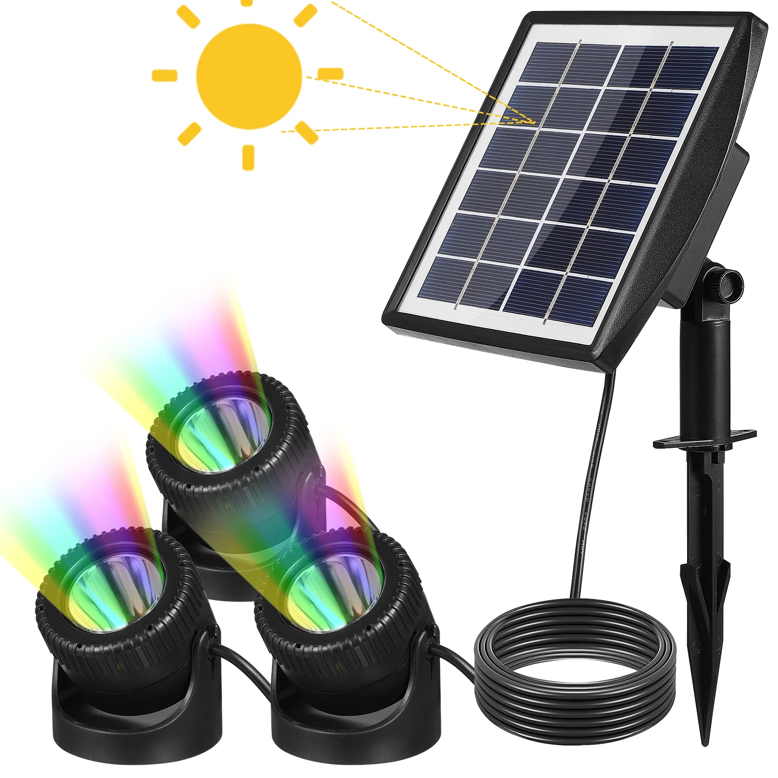 

Solar Pond Light Underwater Pond Lights Submersible Led Lights Fountain Lights