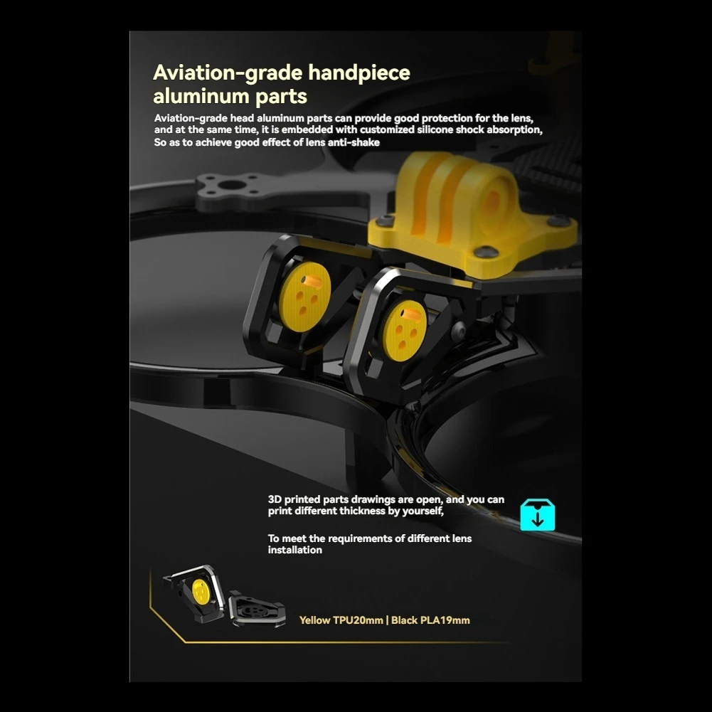 【독점 거래】{FPV 레이싱 드론용 SpeedyBee Bee35 Pro 3.5인치 프레임 키트용, O3 HD VTX 드론 부품용