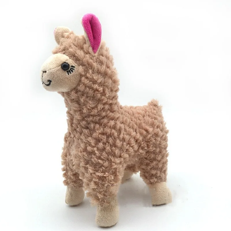23cm New Alpaca Plush Toy Cute Animal Doll Soft stuffed Cotton Doll Home Office Decor Kids Appease Sleeping Pillow Birthday Gift