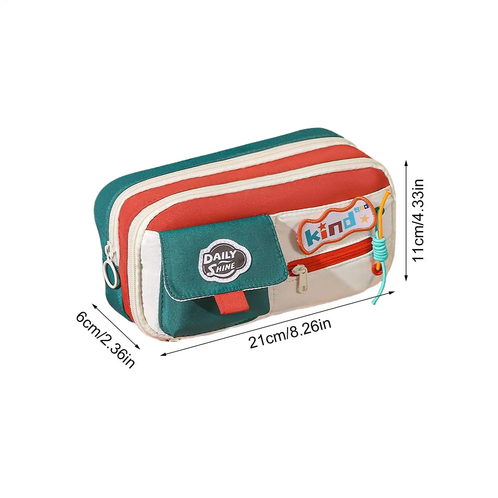 School Pencil Case School Pencil Pouch Vintage Zippered Large Capacity Organizer For Drawing Crayon Makeup Marker Stationery