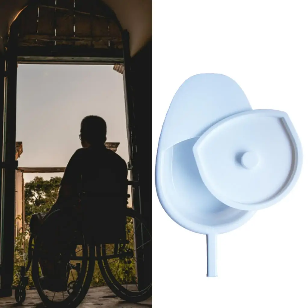 Bed Bedridden Patient Heavy Duty Bed Pans for Females Easy to Clean for Home Bedpan Emergency Device 3