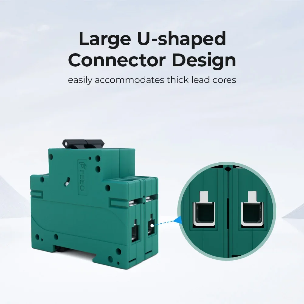 FPV-63 2P DC Breaker On Din Rail Electric Circuit Breaker Switch 550/ 800V MCB for Solar Protection PV CE Certification