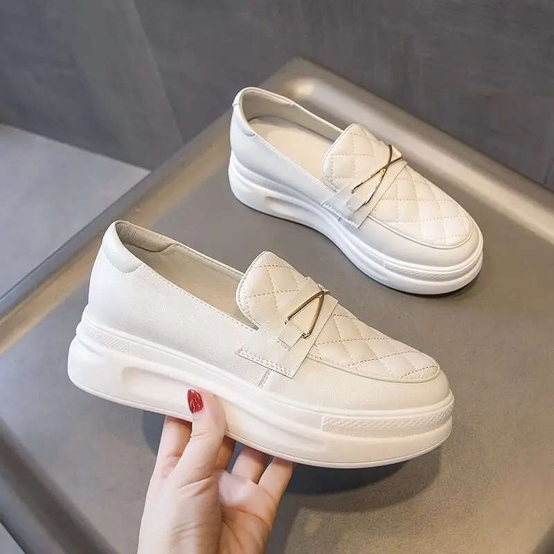 

Женские кроссовки на платформе без шнуровки, повседневные туфли-оксфорды, платформа, криперы, без застежки, клоги, лето