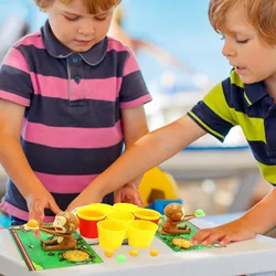 Mini jeux de bureau pour enfants, jeux de tir de singe de table, jeu interactif Parent enfant, jeu de lancer de balle, éducatif pour les doigts 