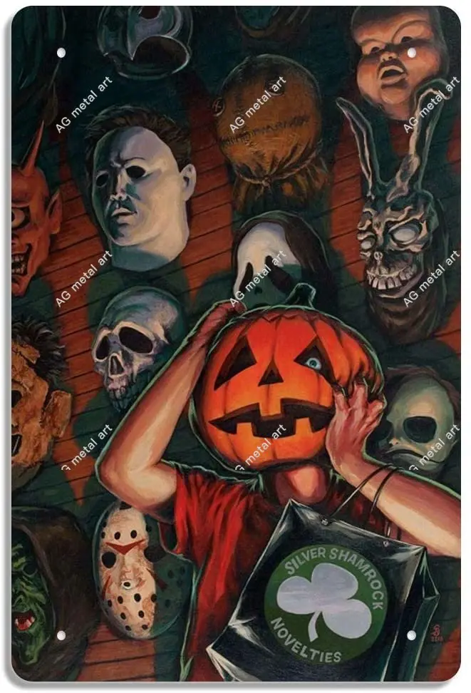 

Металлический Ретро-знак ведьмы на Хэллоуин 3 III сезона, винтажный постер из фильма ужасов, жестяной знак, настенный художественный домик, декор для бара, кафе