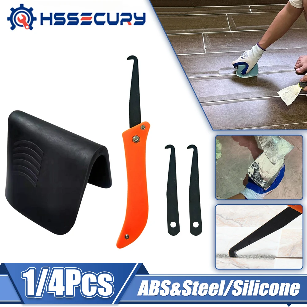 Tile Gap Repair Tool Hook Knife Removal of Old Grout Hand Tools for Floor Wall Seam Cement Cleaning Joint Notcher Collator