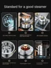 304 stainless steel steamer thickened household 316 steamer tray, three layers, large capacity cooking and stewing induction 4