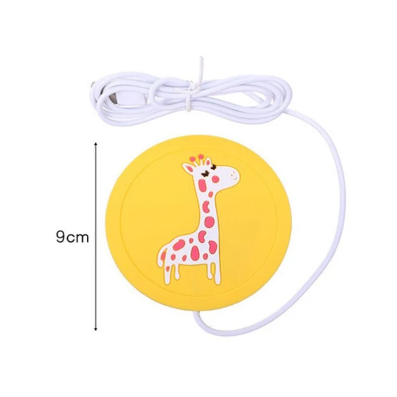 USB Cartoon Cup Warmer Heat Beverage Mug Mat Keep Drink Warm Heater Mugs Coaster