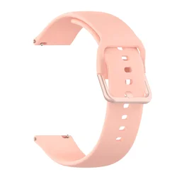 Premium Silicone Smartwatch Strap - 20/22mm Adjustable Band - 1PCS 22mm universal (B - Pink)