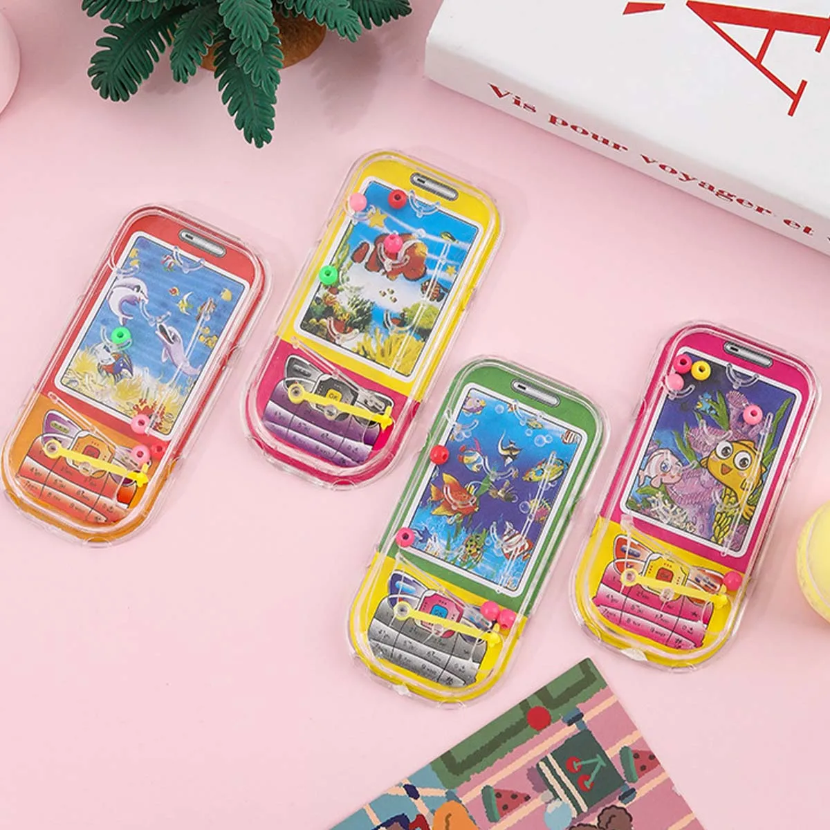 Pinball Maze Toy 12pcs Children's Toy Mobile Phone Pinball Maze Type Toy Kindergarten Puzzle Marble Game Maze Game Party Decorations