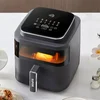 Far infrared air fryer. Visual. Non-flip. Multifunctional. Smart. Stylish & practical. Even cooking. Advanced features 1